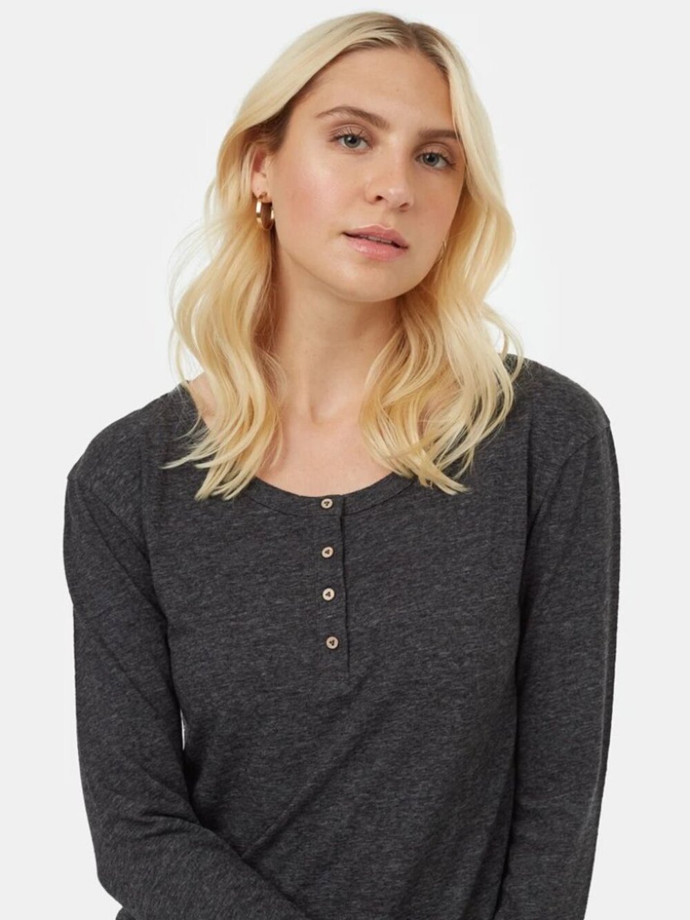 New Long Sleeve Henley T-Shirt
